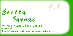 csilla varnai business card